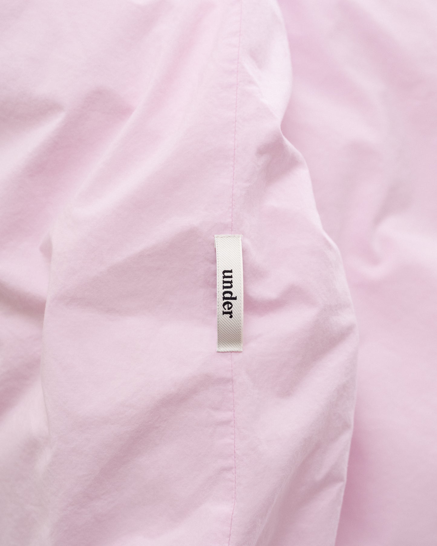 percale duvet cover — rose