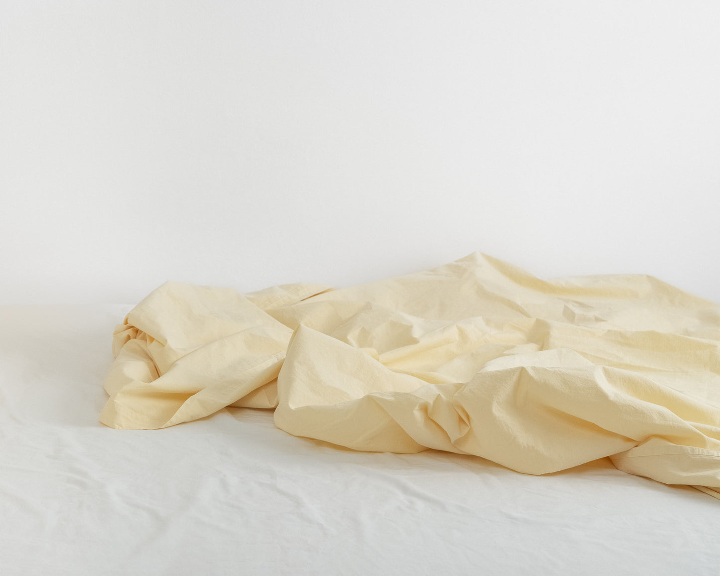 percale flat sheet — butter