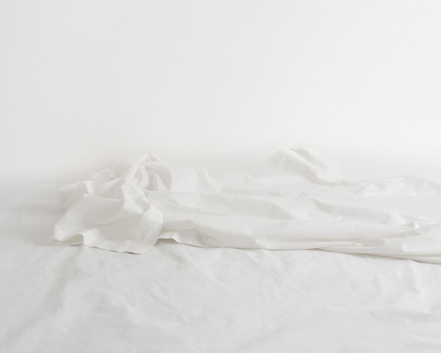 percale flat sheet — white