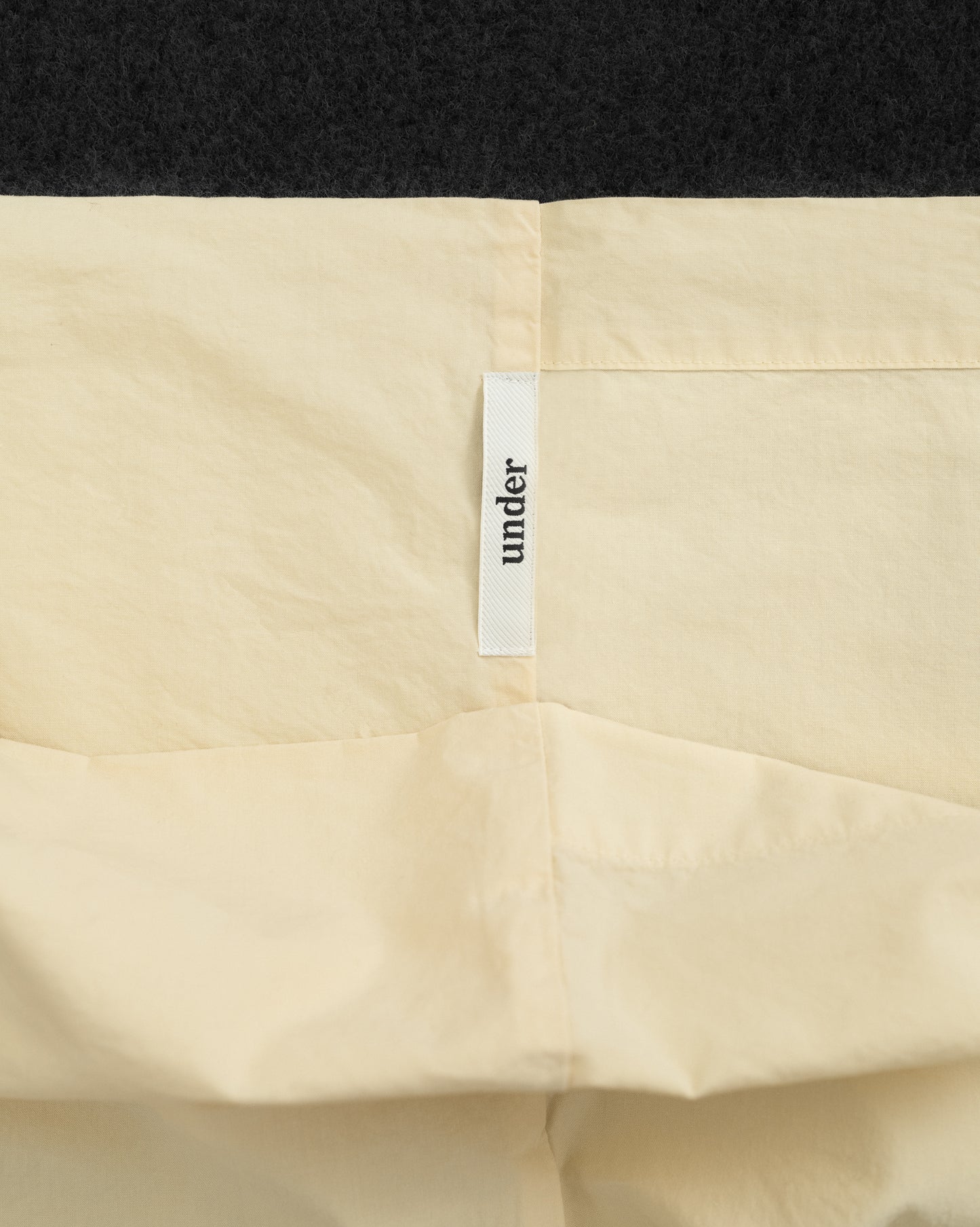 percale pillowcase — butter