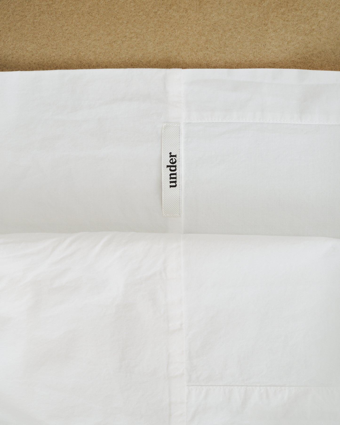percale pillowcase — white
