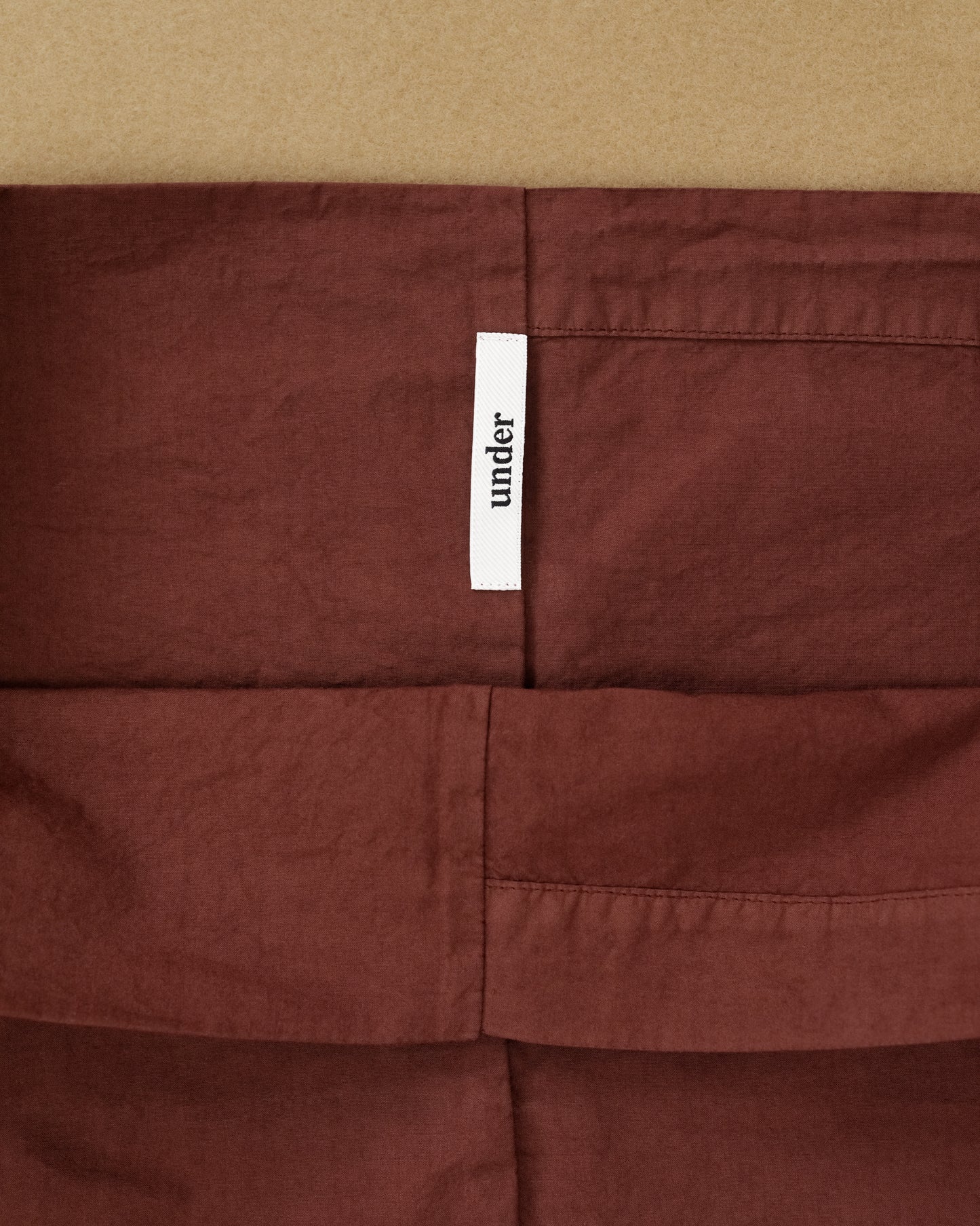 percale pillowcase — cacao