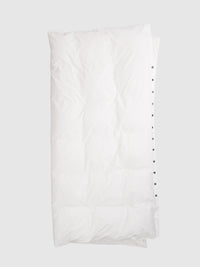 percale duvet cover — white