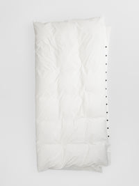 percale duvet cover — white