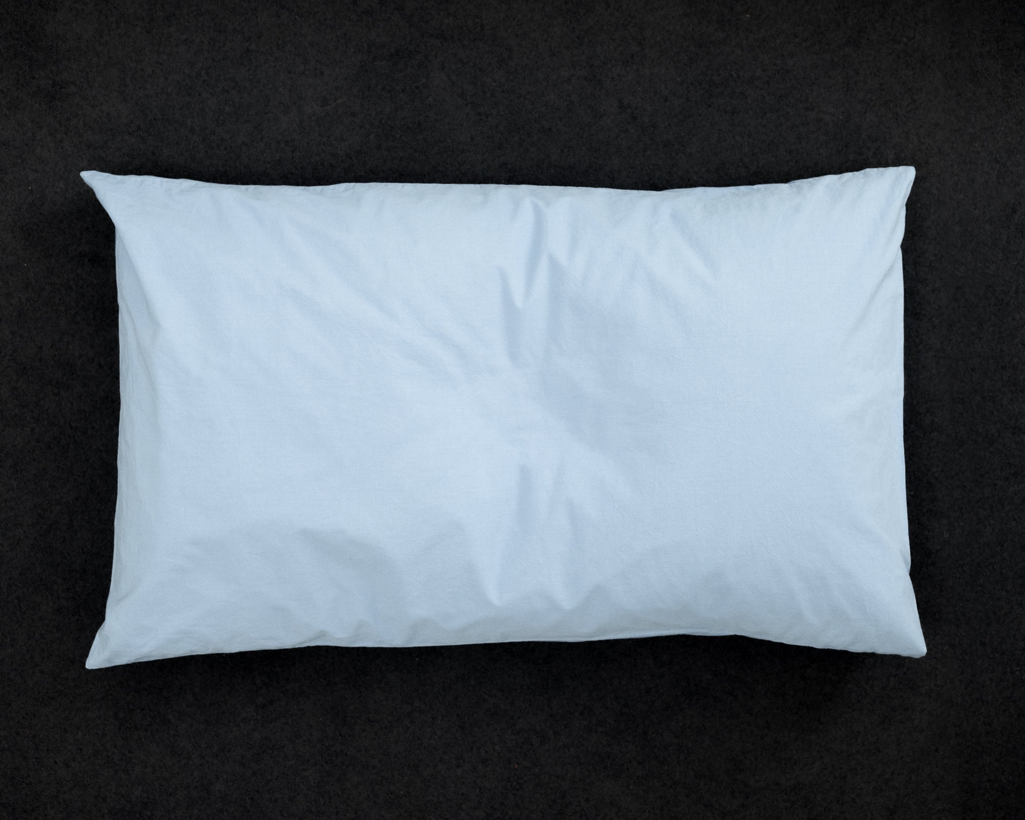 percale pillowcase — light blue