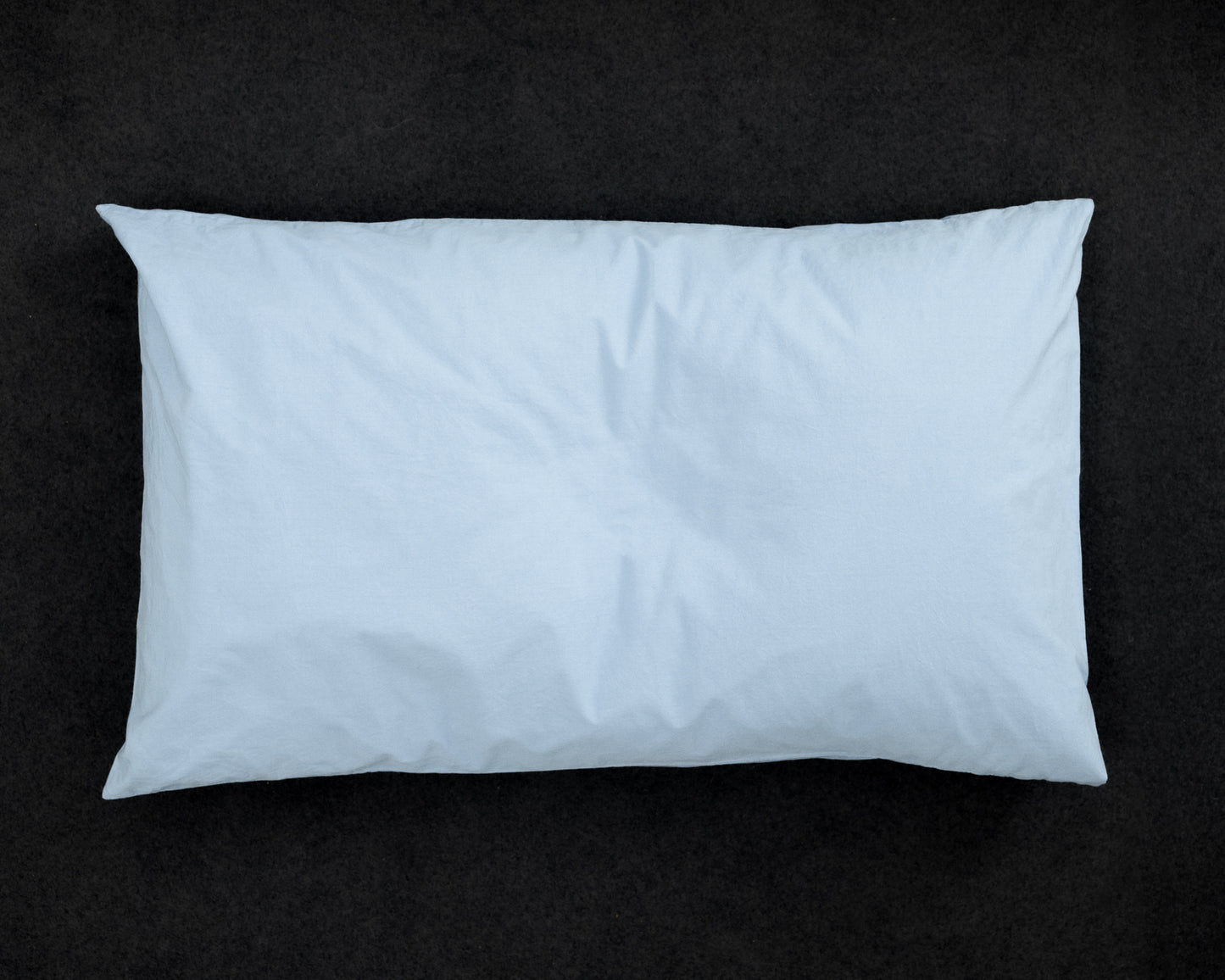percale pillowcase — light blue