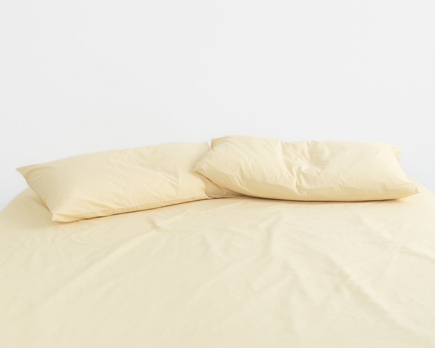 percale pillowcase — butter