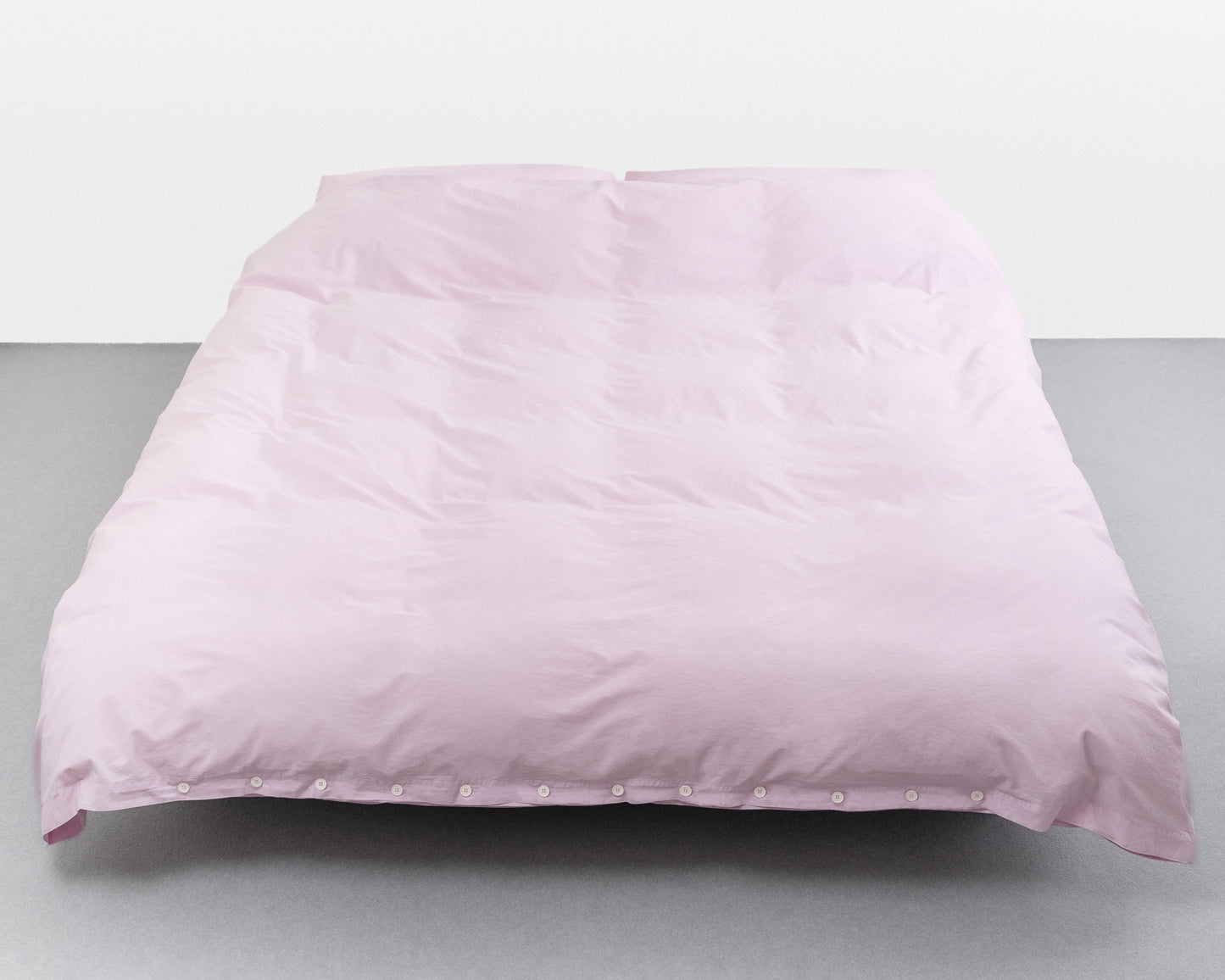 percale duvet cover — rose