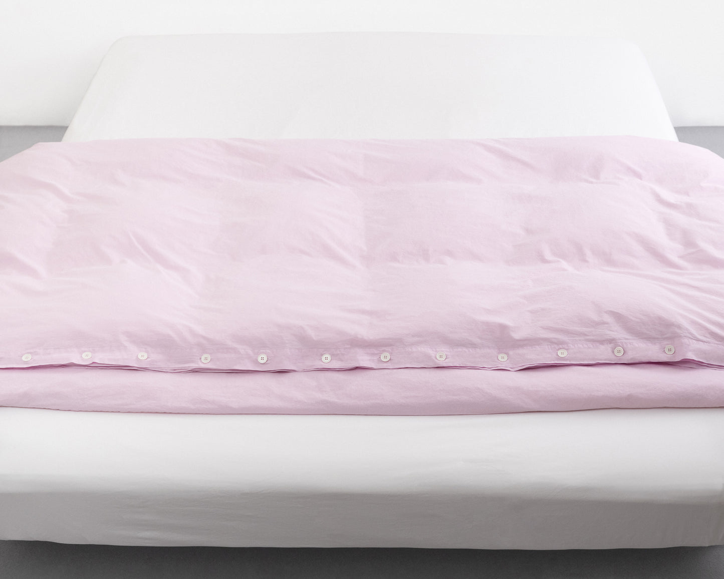 percale duvet cover — rose