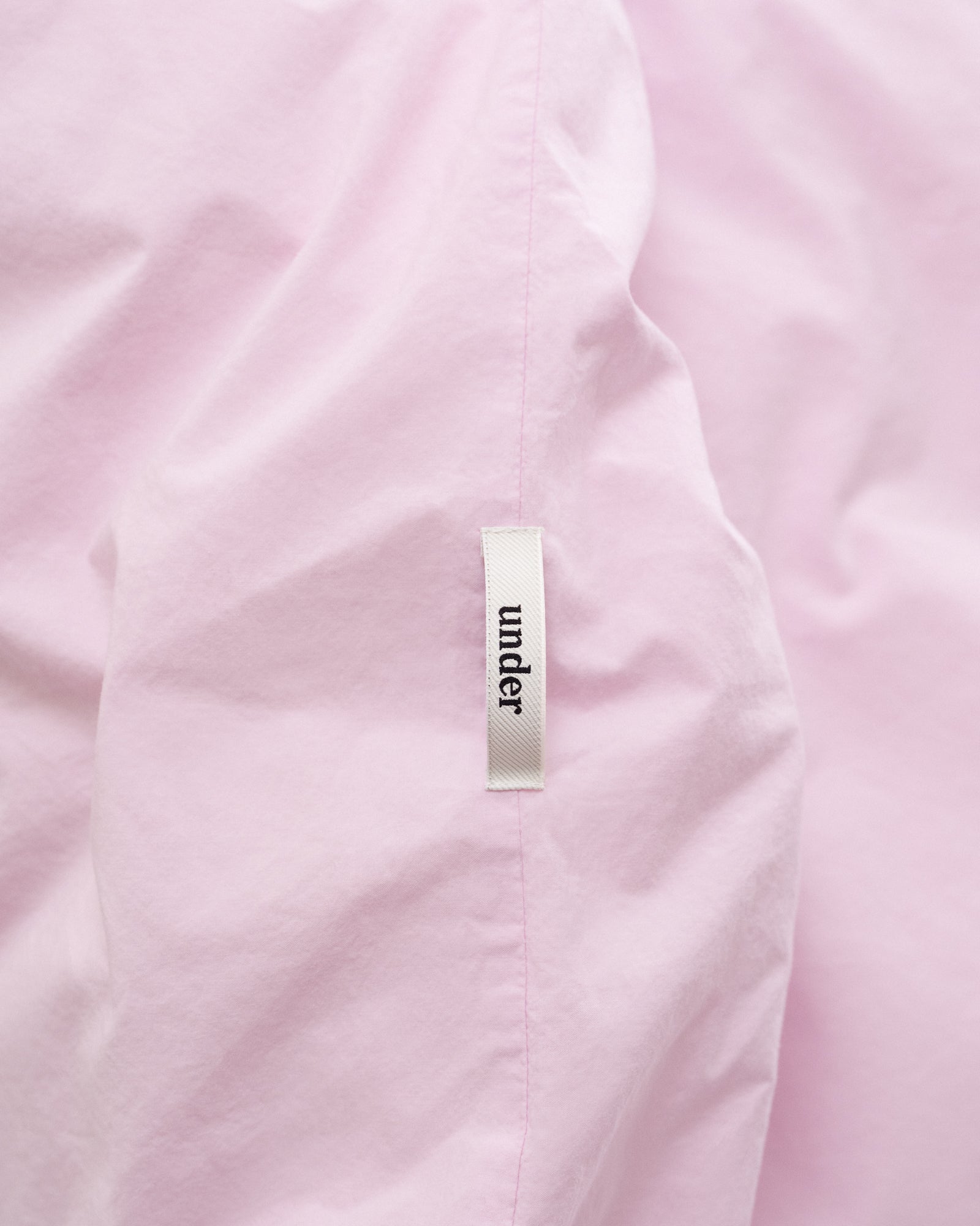 percale duvet cover — rose