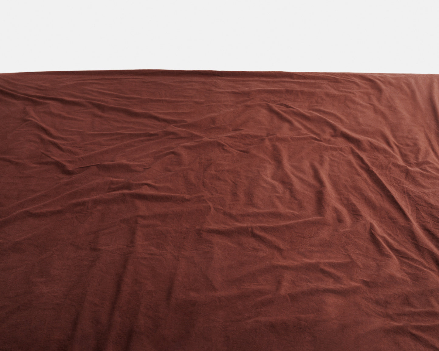 percale fitted sheet — cacao