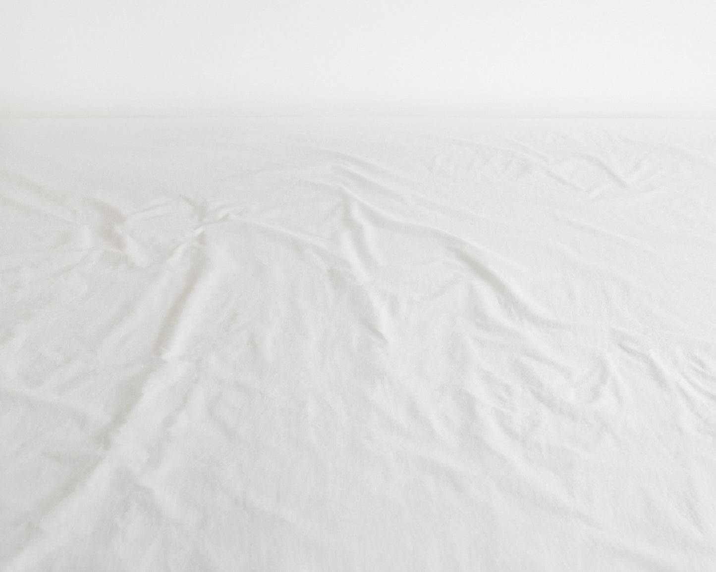 percale fitted sheet — white
