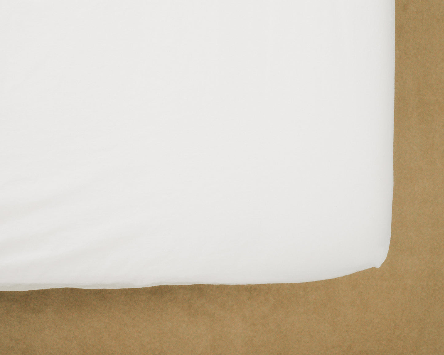 percale fitted sheet — white