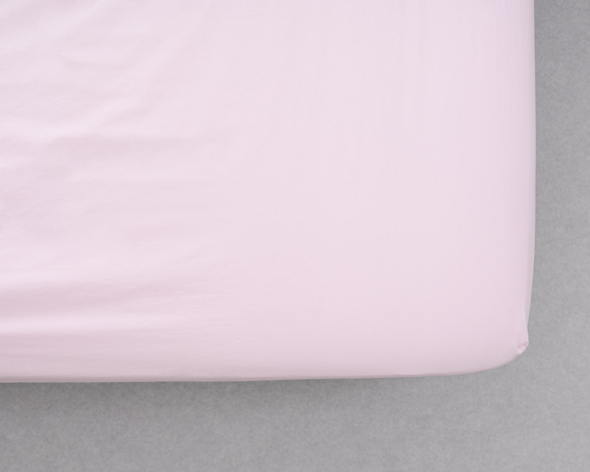 percale fitted sheet — rose