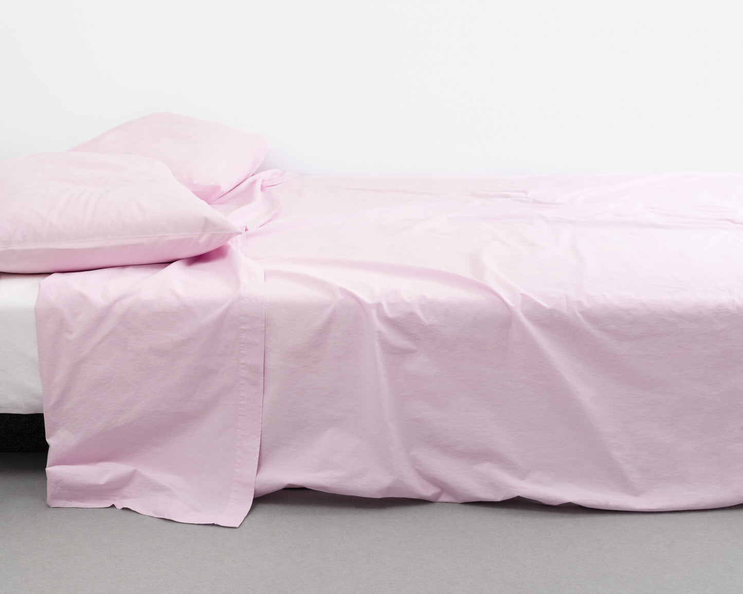 percale flat sheet — rose