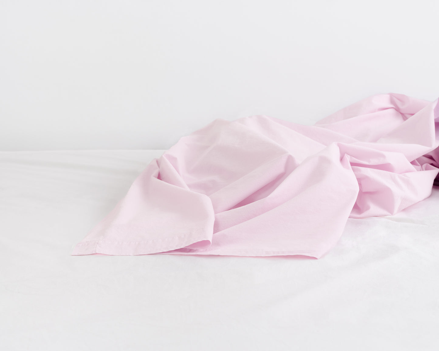 percale flat sheet — rose