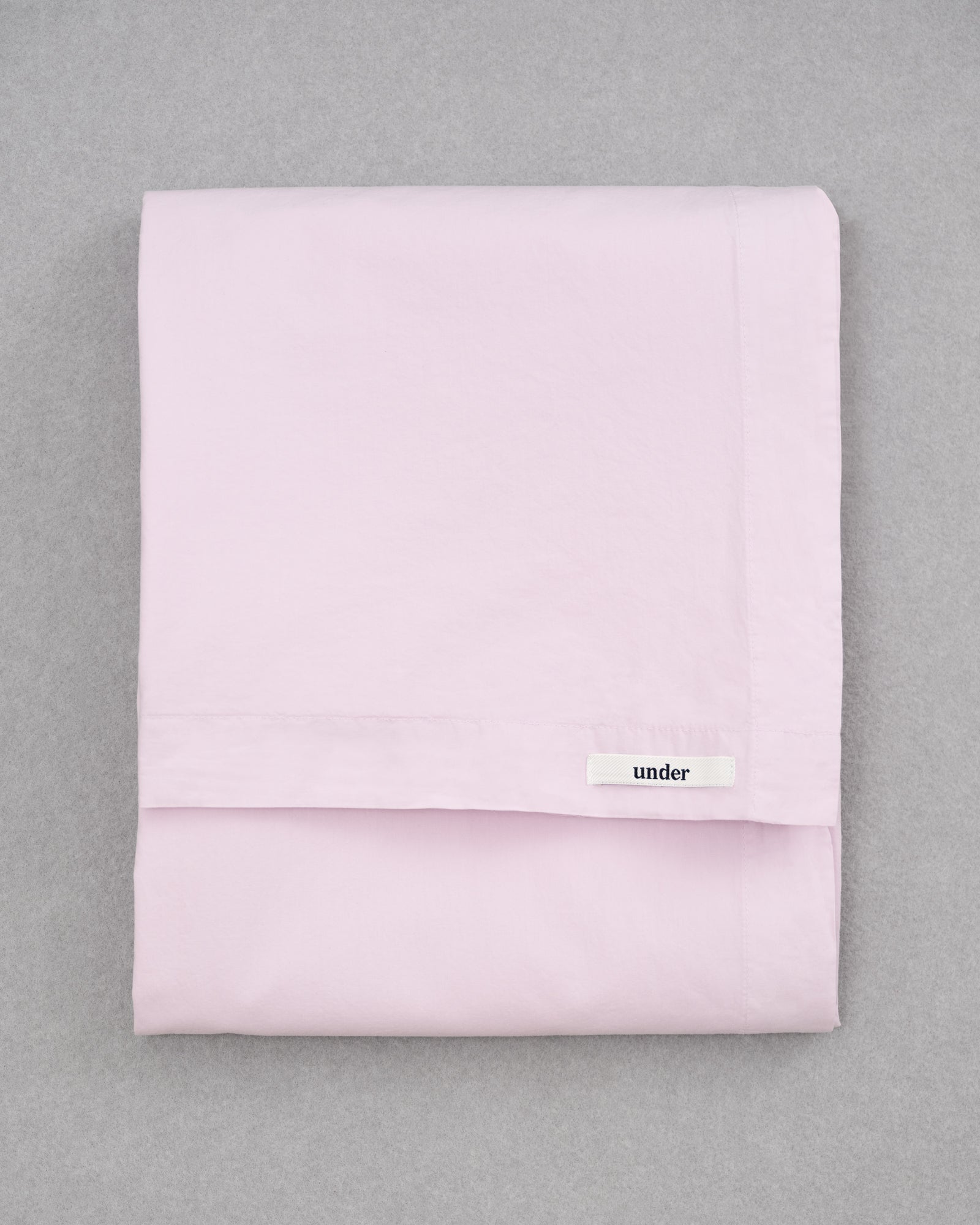 percale flat sheet — rose