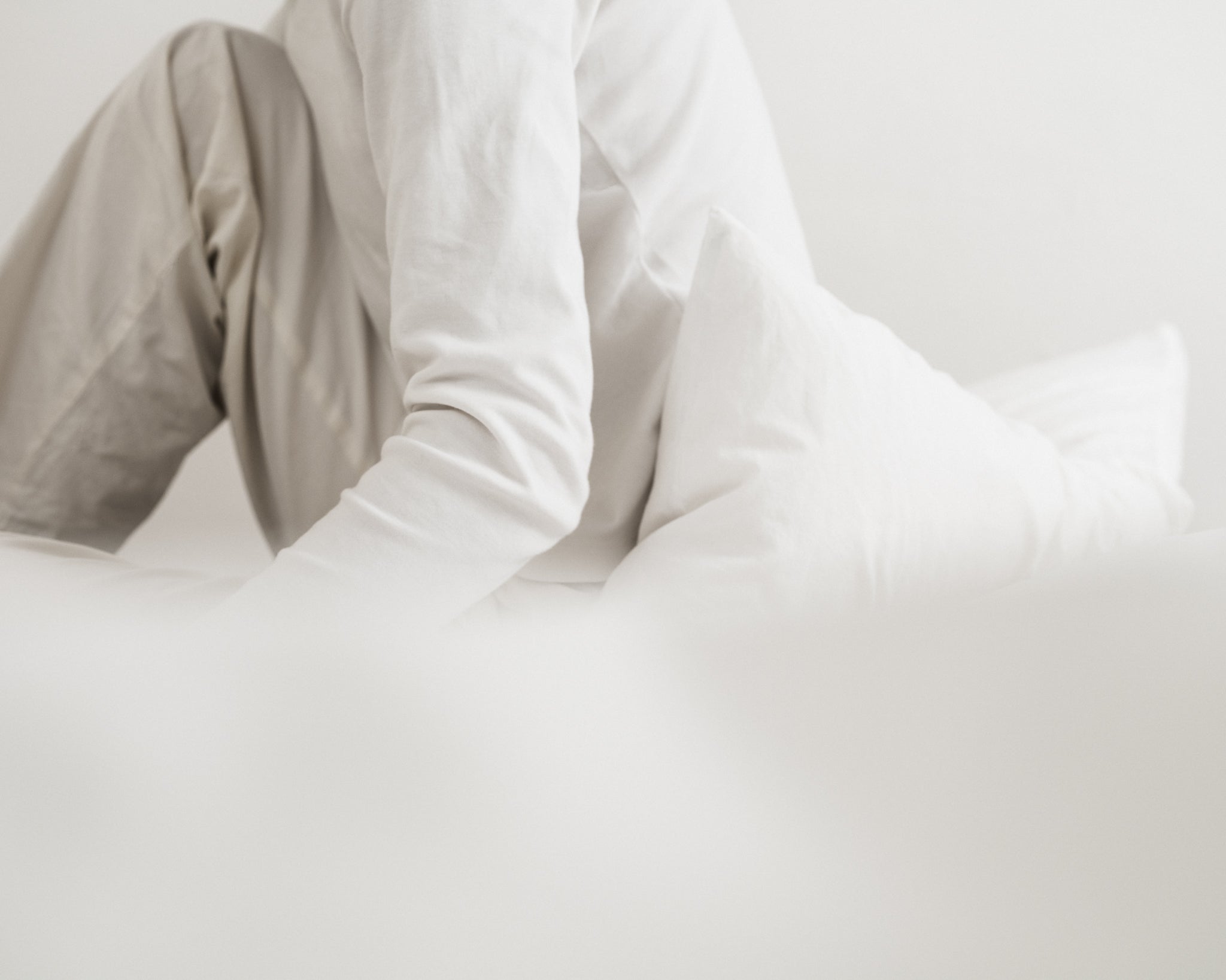 percale pillowcase — white