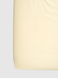 percale fitted sheet — butter