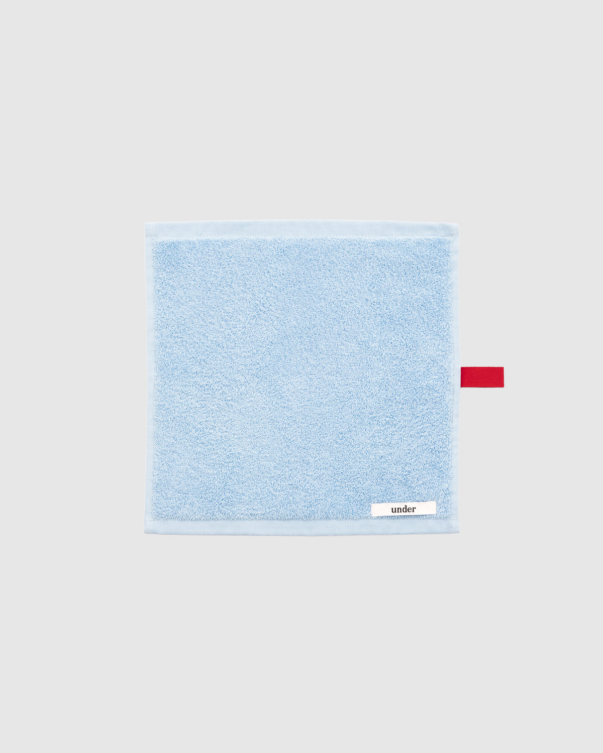 face cloth — light blue