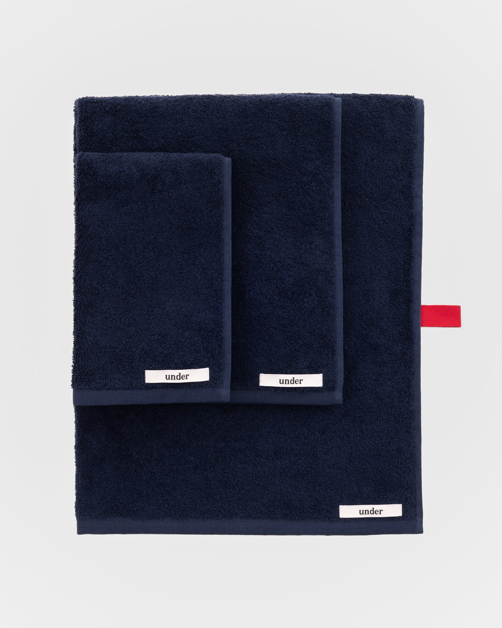 towel set — navy blue