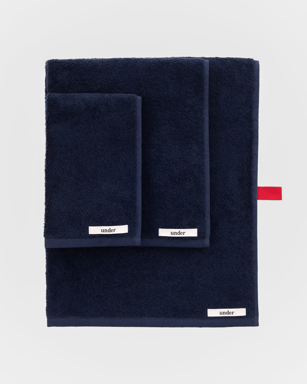 towel set — navy blue