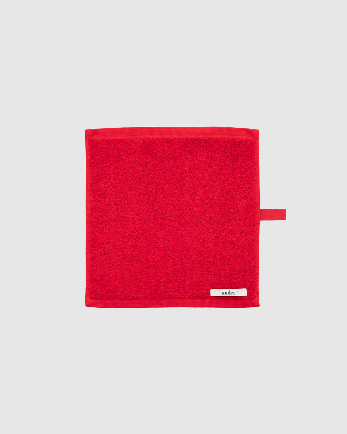 face cloth — tulip red