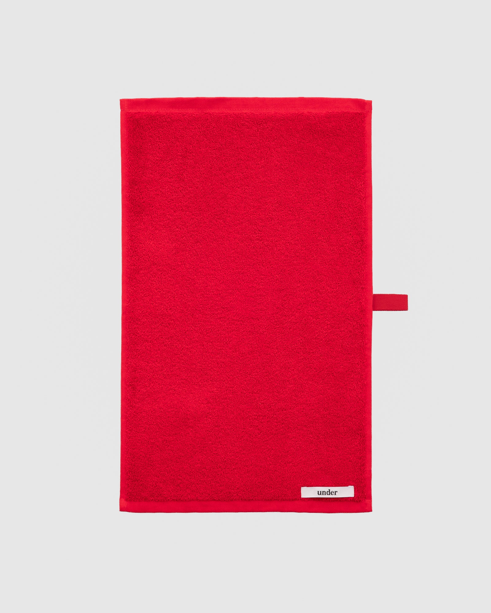 towel set — tulip red