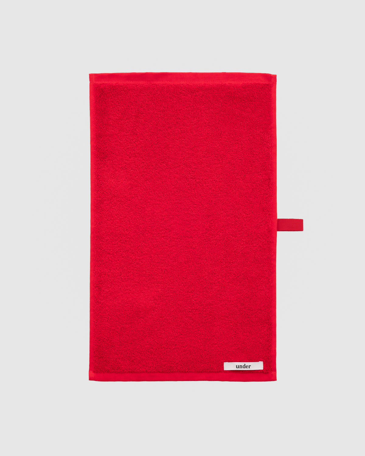 towel set — tulip red