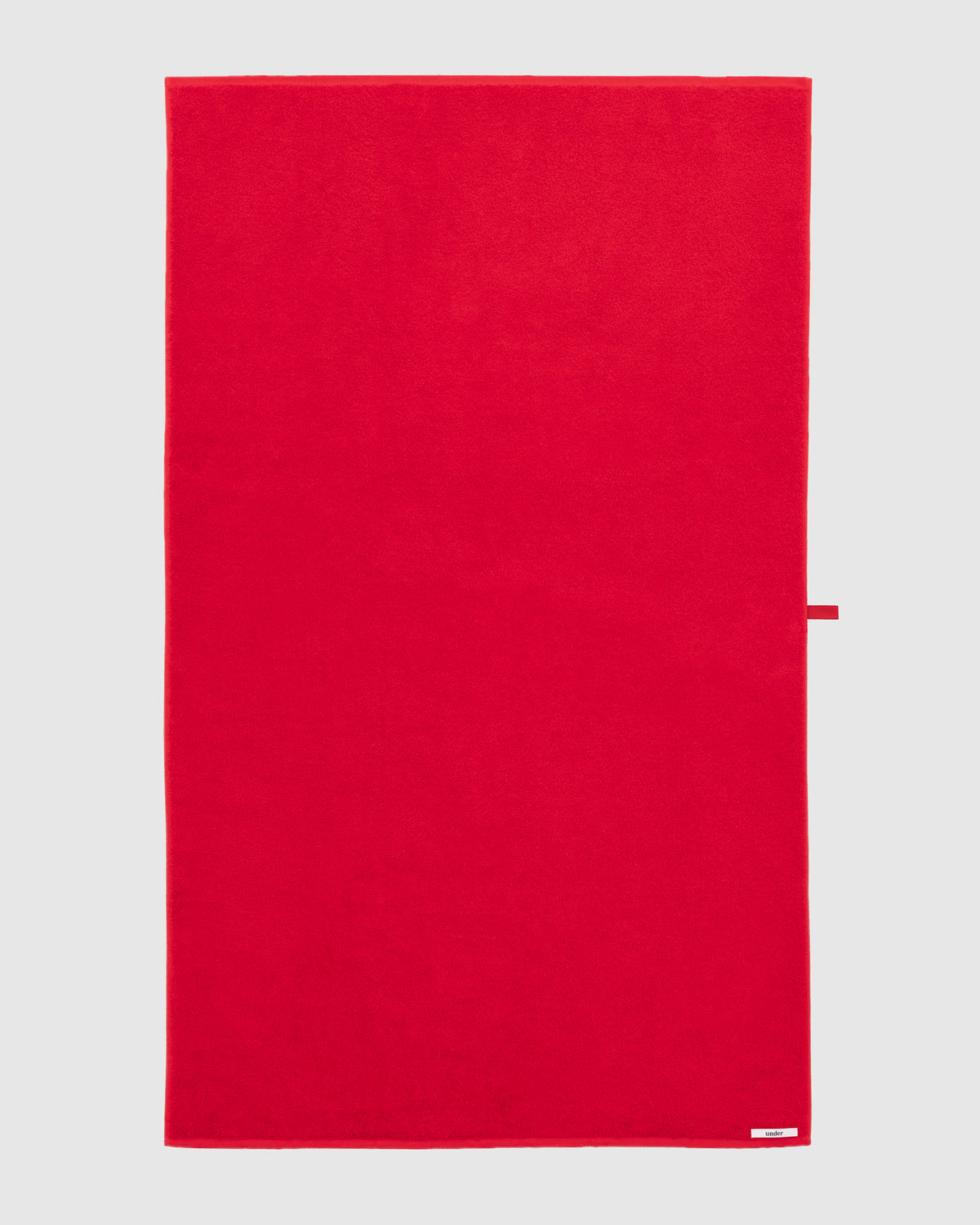 bath sheet — tulip red