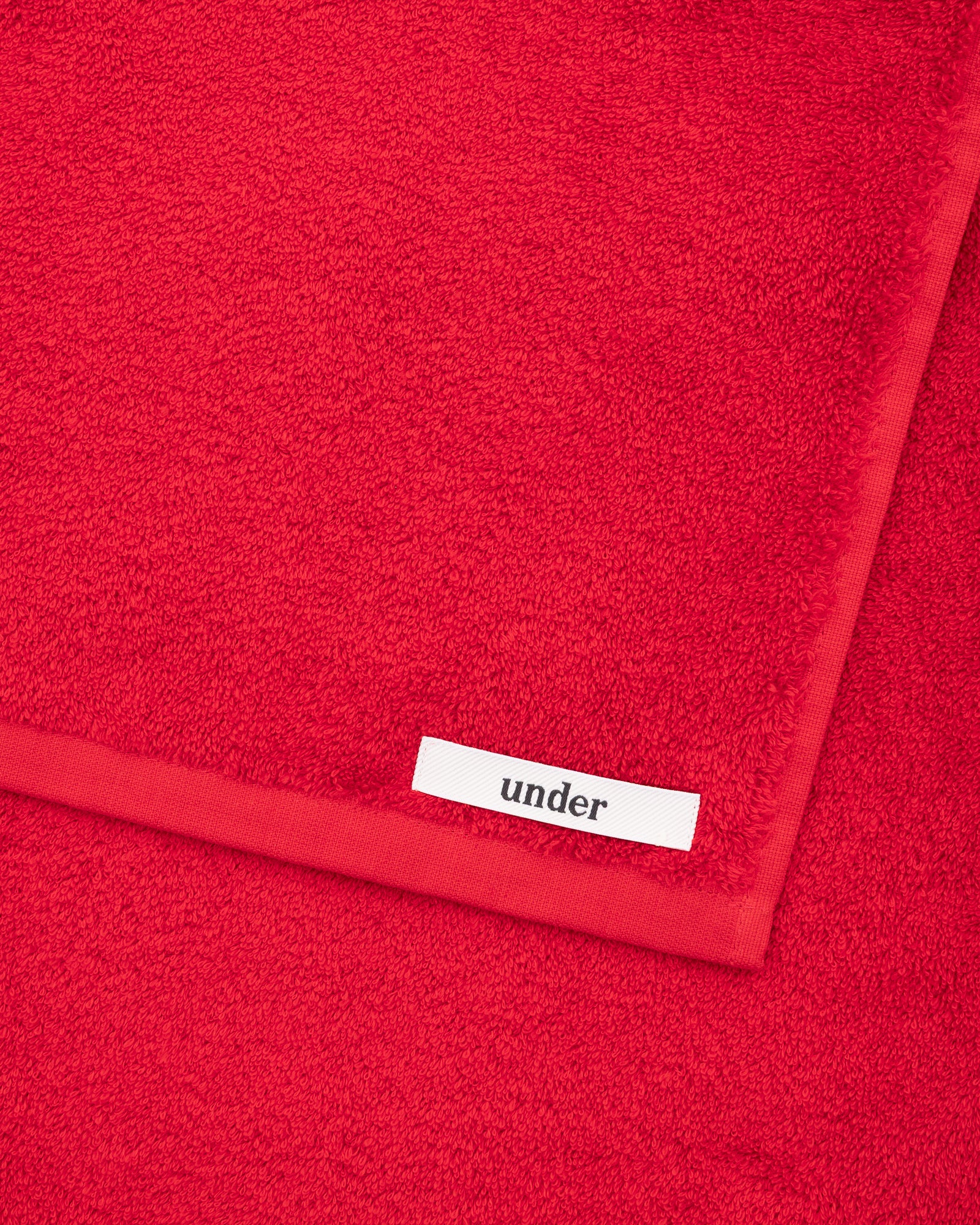 towel set — tulip red