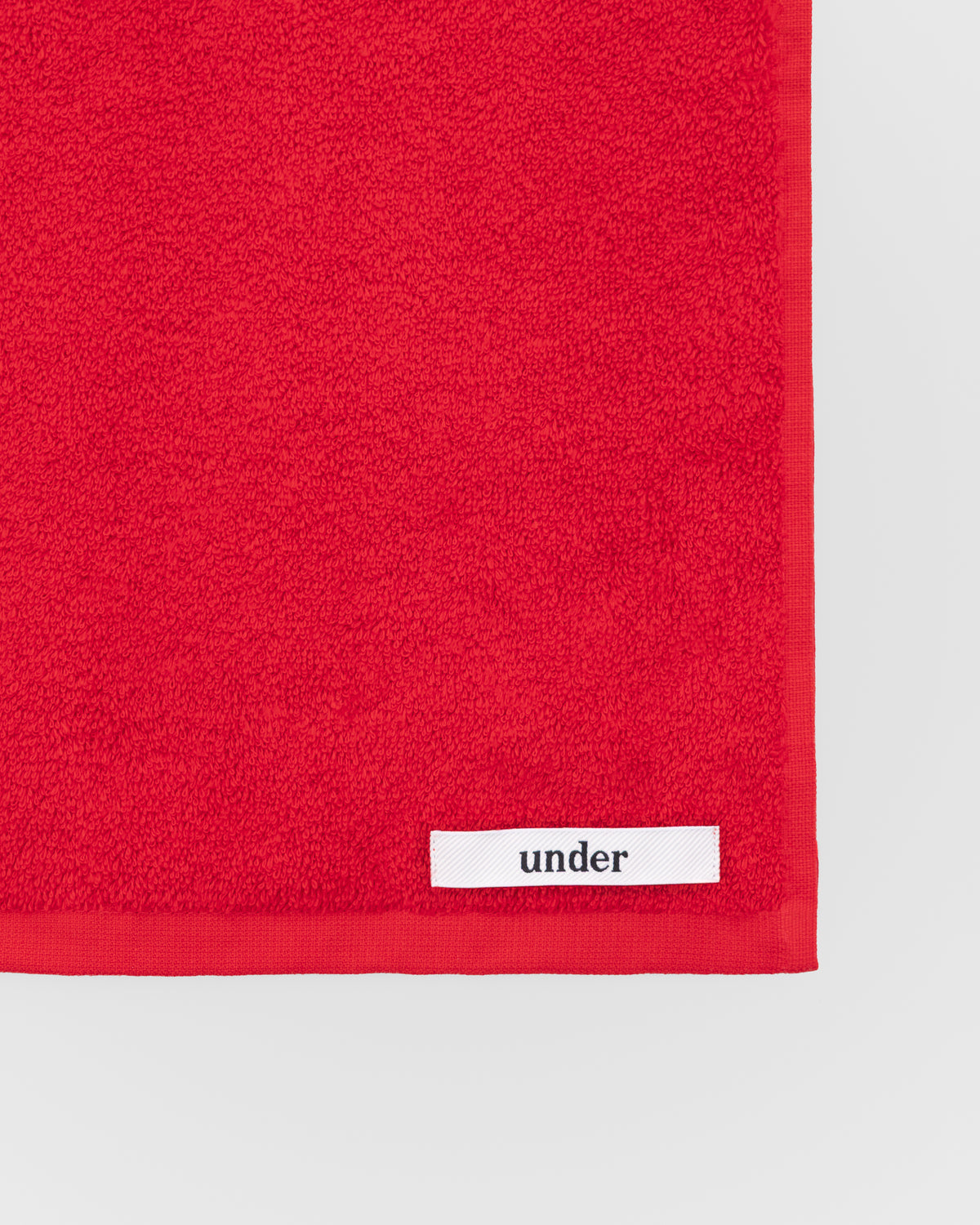 face cloth — tulip red