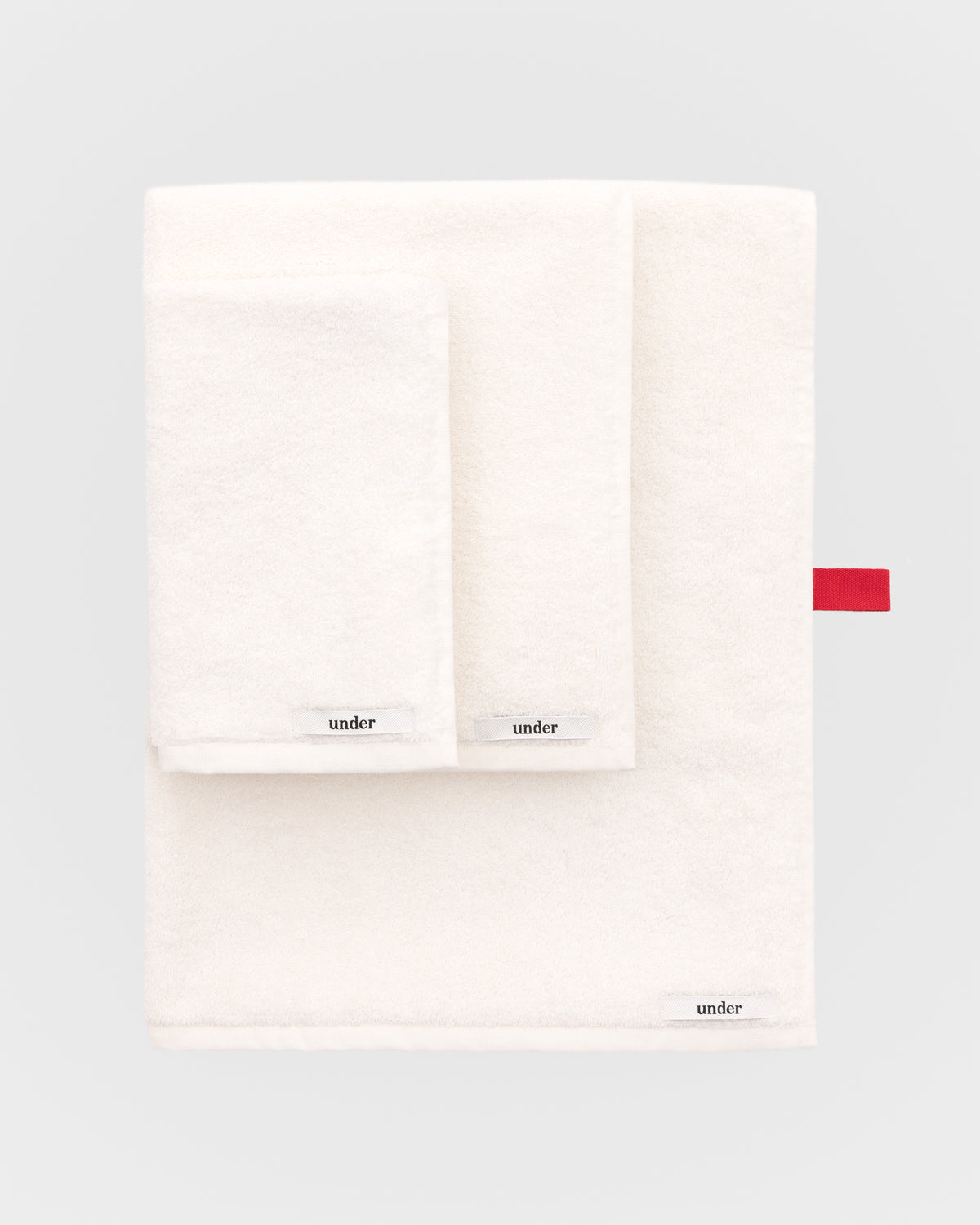 towel set — white