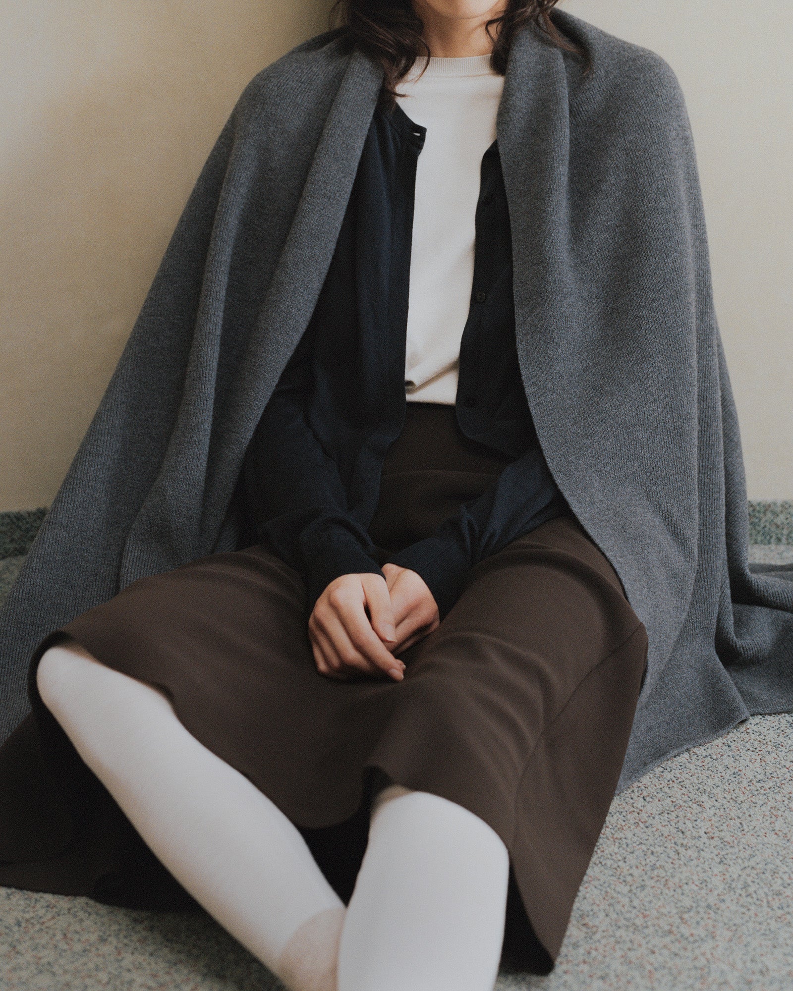 wool blanket — ash grey